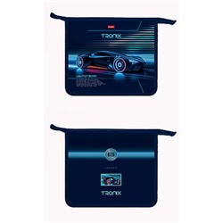 Папка для тетрадей А5 на молнии сверху пластиковая "Троникс" 1 отделение (094819) 01029 Хатбер