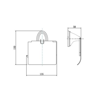 Держатель для туалетной бумаги Stölz «Шарм», с крышкой, хромированный