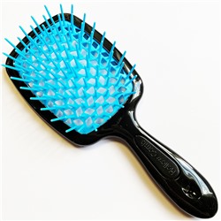 SUPERBRUSH Расческа для волос ЧЕРНО-ГОЛУБАЯ