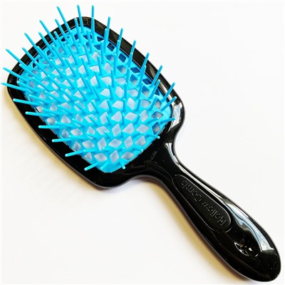 SUPERBRUSH Расческа для волос ЧЕРНО-ГОЛУБАЯ