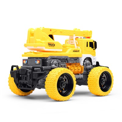 Машина "МегаКран" 1:16 (свет, звук) в коробке (цвет желтый)