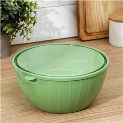 Салатник с крышкой Giaretti Fiesta, 2.8 л, пластик, МИКС