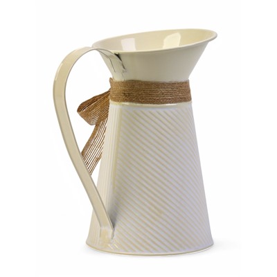 Кашпо «Кувшин Гленн», 12×12×20 см, бежевое