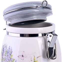 60190 Банка для сыпучих 900 мл Утренняя свежесть дол/жел LR (х24)