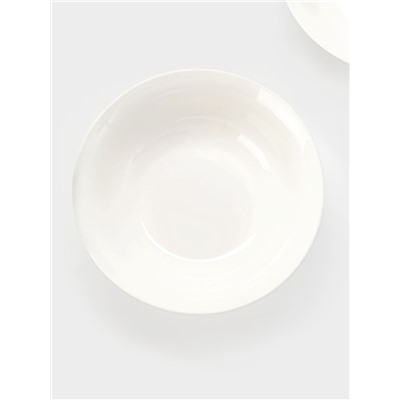 Тарелки глубокие WY Renessans, 850 мл, d=22.5 см, набор 2 шт., фарфор, белые
