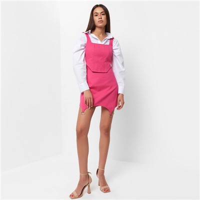 Юбка мини джинсовая женская MIST: Denim, размер 44, розовая