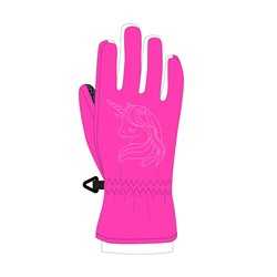 Перчатки текстильные для девочек