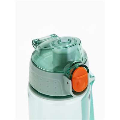 Бутылка для воды пластиковая «Сейчас самое время», 600 мл, зелёная