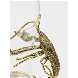 Пивной бокал «Рак», 470 мл, 9.2×18.5, стекло, прозрачный, золотой