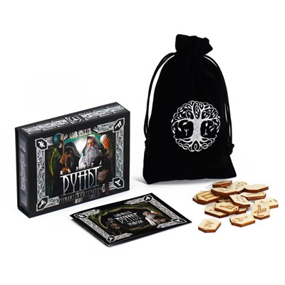 Руны гадальные «Славянские», 18 рун, бархатный мешочек (12×18 см), 16+