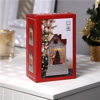 Светодиодная фигура «Ребёнок у ёлки» 7.5×12.5×4.9 см, пластик, батарейки АААх2 (не в комплекте), свечение тёплое белое