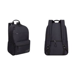 Рюкзак молодежный (М/Ж)  черный - черный 28х41х18 см 16л RQL-518-1/3 GRIZZLY