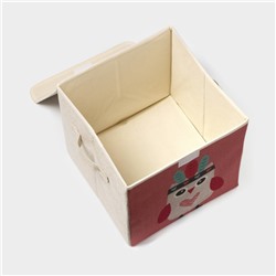 Короб стеллажный для хранения с крышкой «Совушка-индеец», 29×29×28.5 см