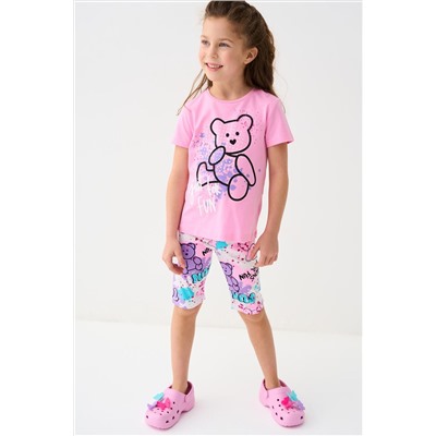 Фуфайка трикотажная для девочек (футболка) PLAYTODAY, 1240010