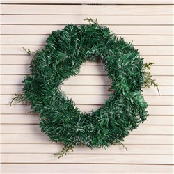 Венок новогодний d=30 см «Зимнее волшебство. Уютная сказка» листья, ягоды, шишки