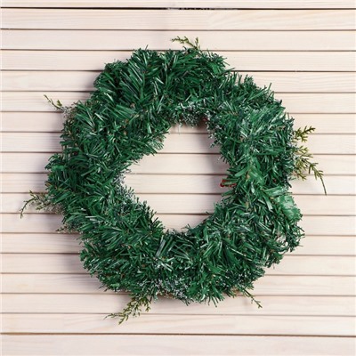 Венок новогодний d=30 см «Зимнее волшебство. Уютная сказка» листья, ягоды, шишки