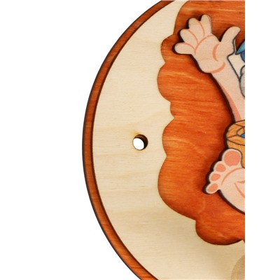 Вешалка для бани и сауны «Будет жарко», деревянная, 31×5.7×12.5 см, 3 крючка, «Добропаровъ»