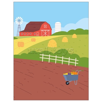 Веселые наклейки. В деревне