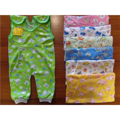 Ползунки цветные на кокетке (кулирка)