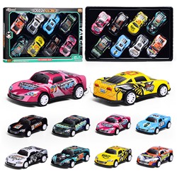 Набор машин "Дорожная гонка" металл, в коробке