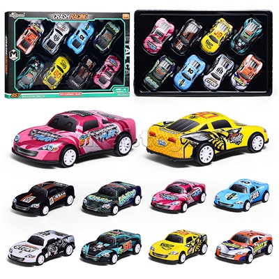 Набор машин "Дорожная гонка" металл, в коробке