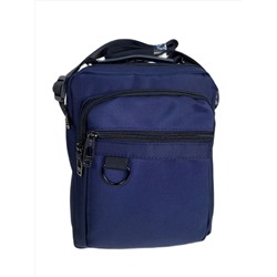 Сумка мужская  текстильная, цвет  синий