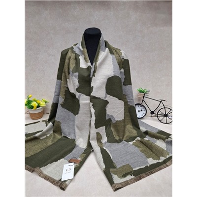 Мягкий двухсторонний палантин из кашемира мультицвет