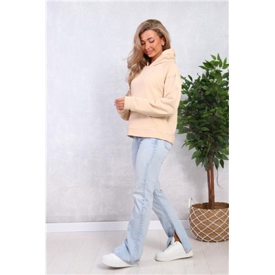 1087 Толстовка женская (Бежевый)