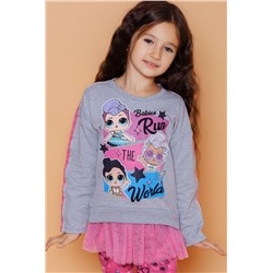 Свитшот 22726 детский LOL Surprise (Меланж)