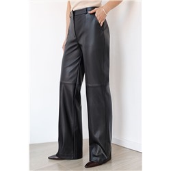 Прямые брюки из искусственной кожи VILATTE, 1227955