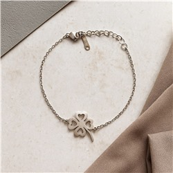 Браслет на руку с подвеской клевер, арт.007.058