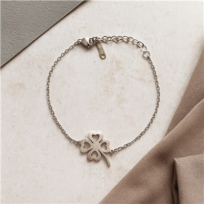 Браслет на руку с подвеской клевер, арт.007.058