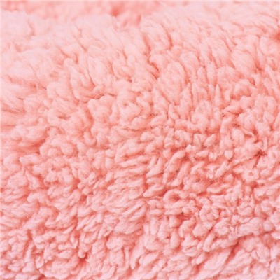 Лежанка для собак и кошек «Уют», мягкий мех, 45×35×11 см, розовая