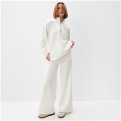 Костюм женский (джемпер, брюки) MINAKU: Casual Collection, размер 50, цвет экрю