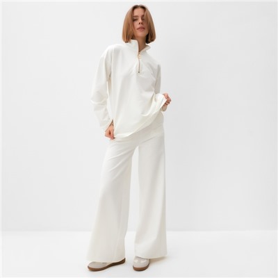 Костюм женский (джемпер, брюки) MINAKU: Casual Collection, размер 50, цвет экрю