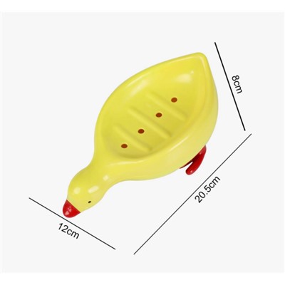 Мыльница уточка желтая