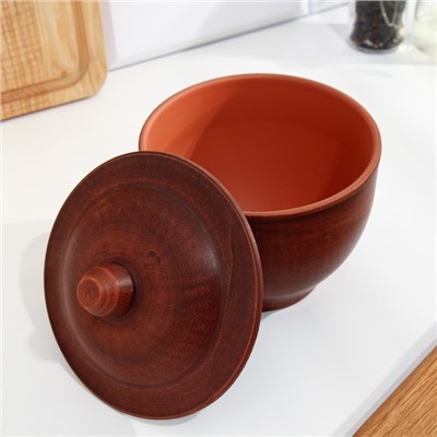 Горшок для запекания «Классика», 600 мл, красная глина