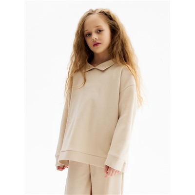 Толстовка детская MINAKU, бежевая, рост 152 см