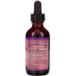Bluebonnet Nutrition, CelluarActive, жидкий метилкобаламин, витамин B12, со вкусом малины, 1000 мкг, 59 мл (2 жидк. унции)