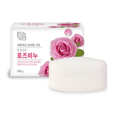 Mukunghwa Косметическое мыло с экстрактом дамасской розы Rose Beauty Soap