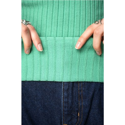 Женский джемпер лапша с воротником поло Happyfox