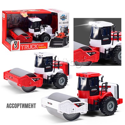 Машина "Каток" 1:43 ( сет,звук)  в коробке