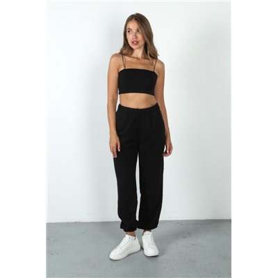 Брюки джоггеры женские ДЖ-001 (Черный)