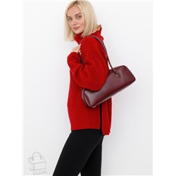 Сумка женская кожаная 6003LP burgundy Polina&Eiterou