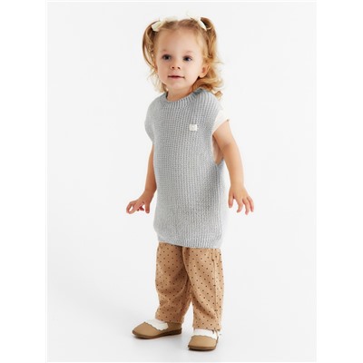 Жилет вязаный Крошка Я, рост 92-98 см, серый