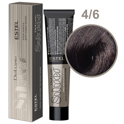 ЭстельDeLuxe Silver Крем-краска для волос 4/6 Шатен фиолетовый 60 мл