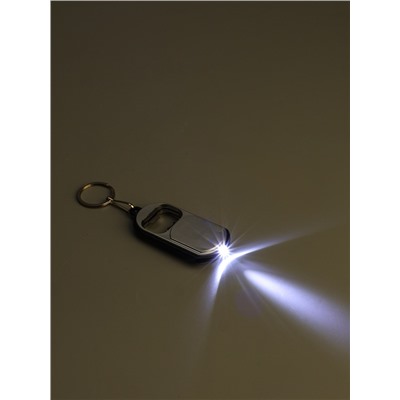 Фонарик брелок для ключей на кольце с открывашкой, от AG3