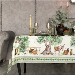 Скатерть Этель Olivia, 220×150 см, 100% хлопок, саржа 190 г/м²