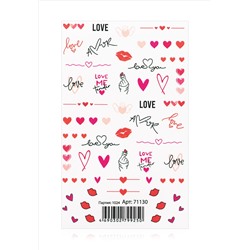 Переводные наклейки для дизайна ногтей Love Me Tender