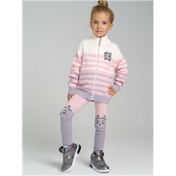 Кофта вязаная на молнии для девочки